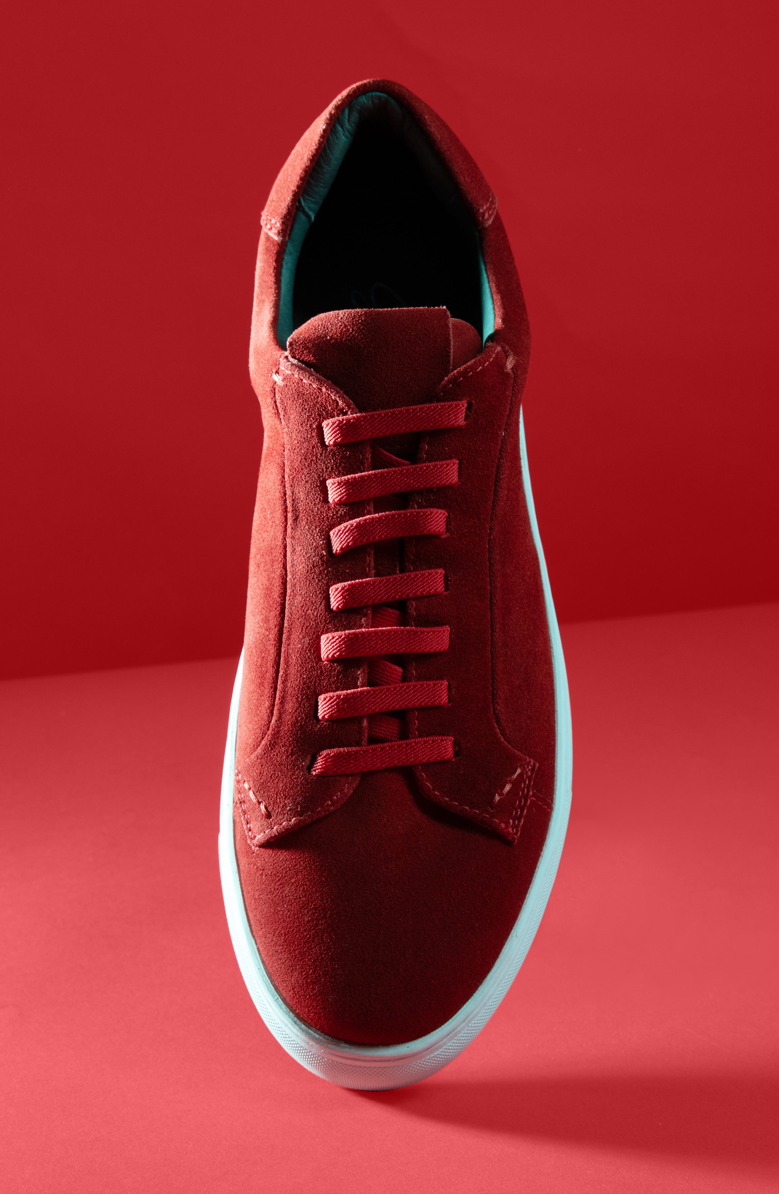 Slip-On Low Top Sneaker, Alternate, color, RED