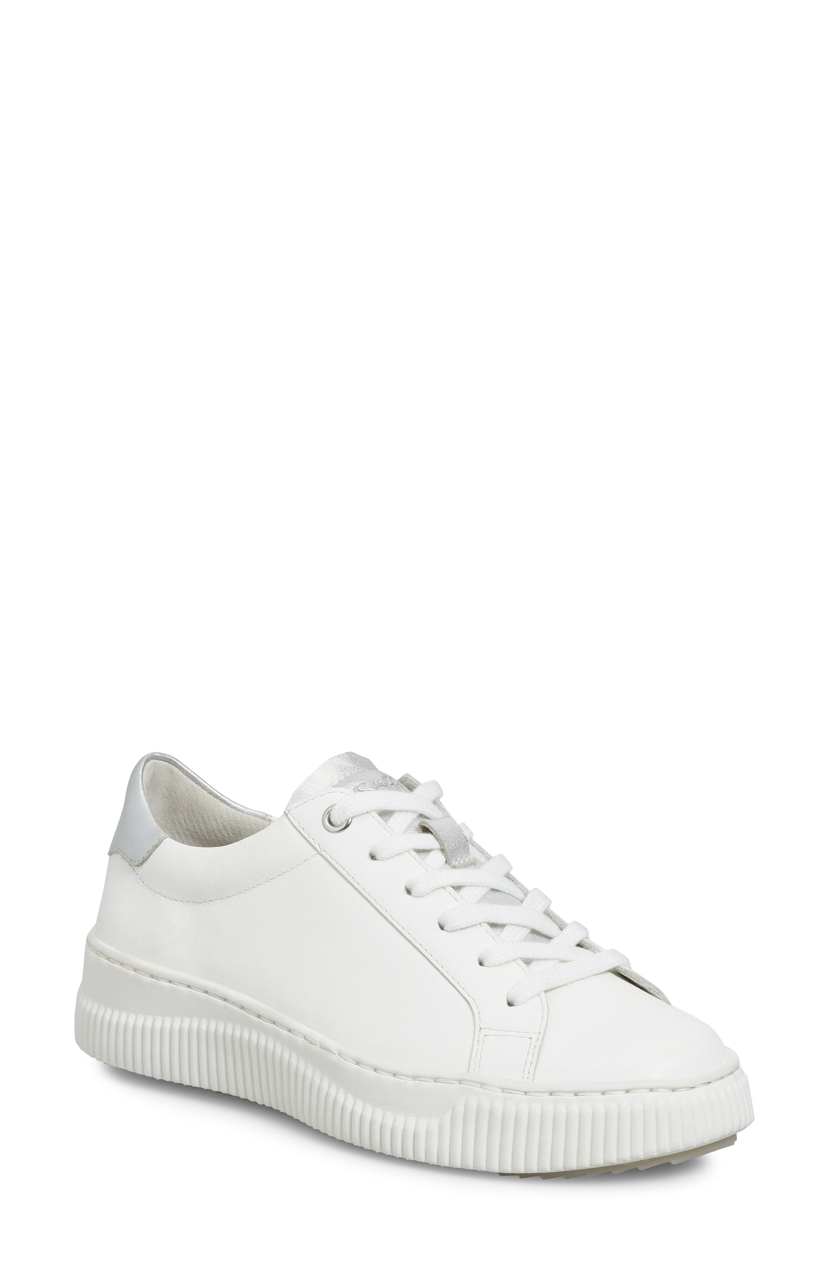 Söfft Fianna Sneaker, Main, color, White/ Silver