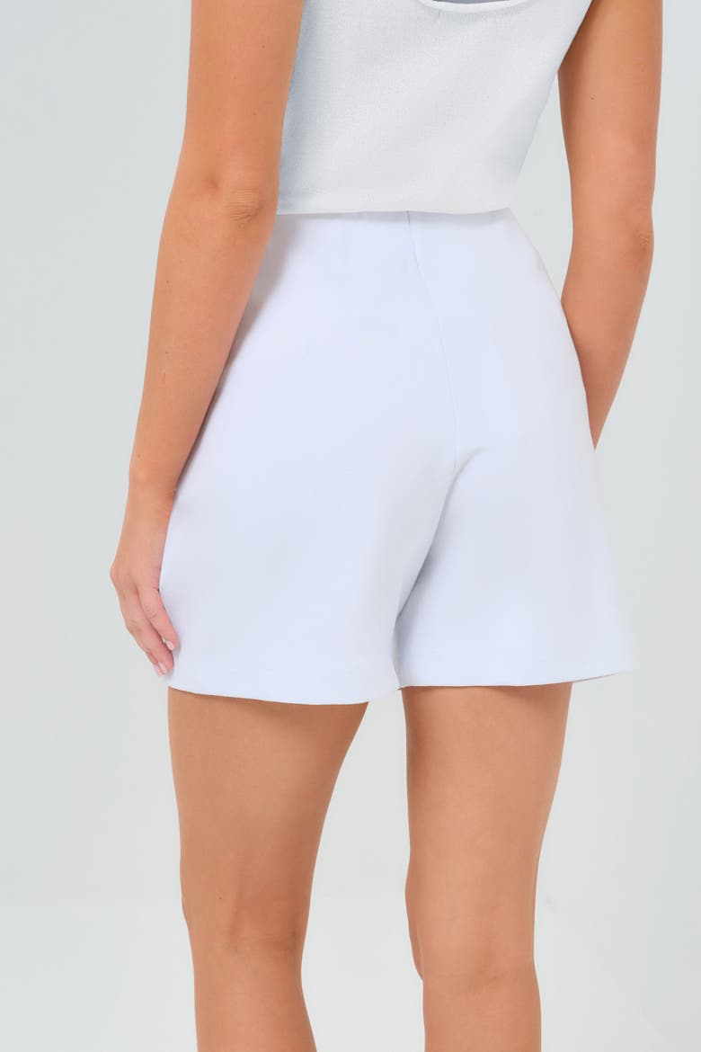 Vivianne Ponte Pull on Shorts, Alternate, color, White