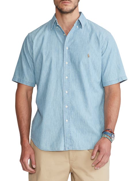 Big & Tall Chambray Sport Shirt