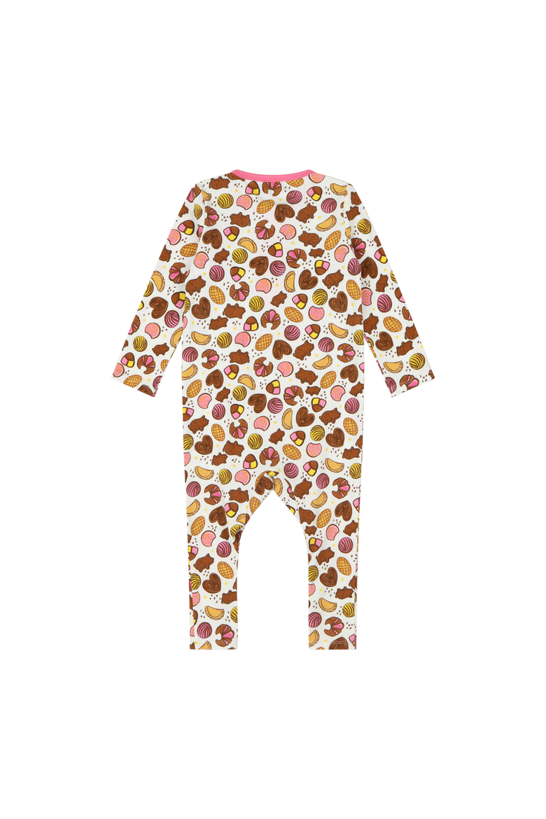 Baby Kangaroo Pocket Romper - Pan Dulce, Alternate, color, Pan Dulce