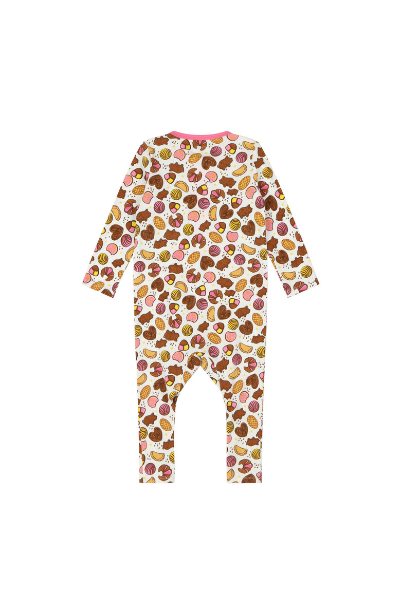 Mixed Up Clothing Baby Kangaroo Pocket Romper - Pan Dulce, Alternate, color, Pan Dulce