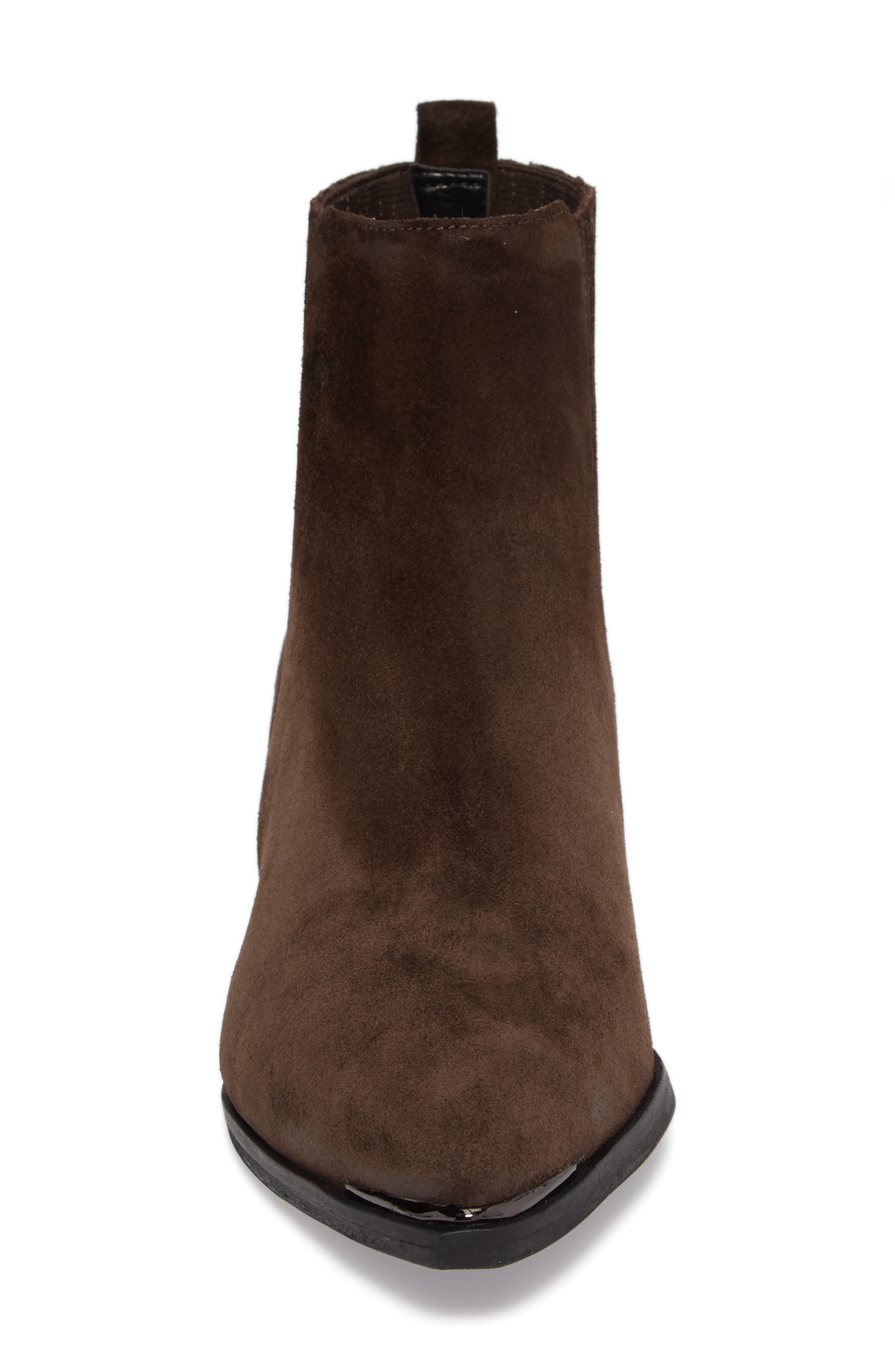 Yommi Chelsea Bootie, Alternate, color, DARK BROWN SUEDE