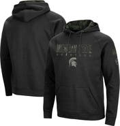 COLOSSEUM Men's Colosseum Black Michigan State Spartans OHT Military Appreciation Camo Pullover Hoodie