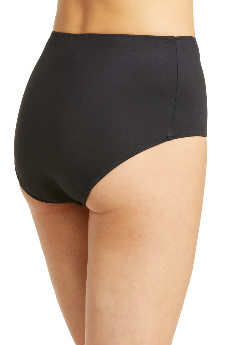 Leakproof High Waist Period Briefs, Alternate, color, BLACK-11