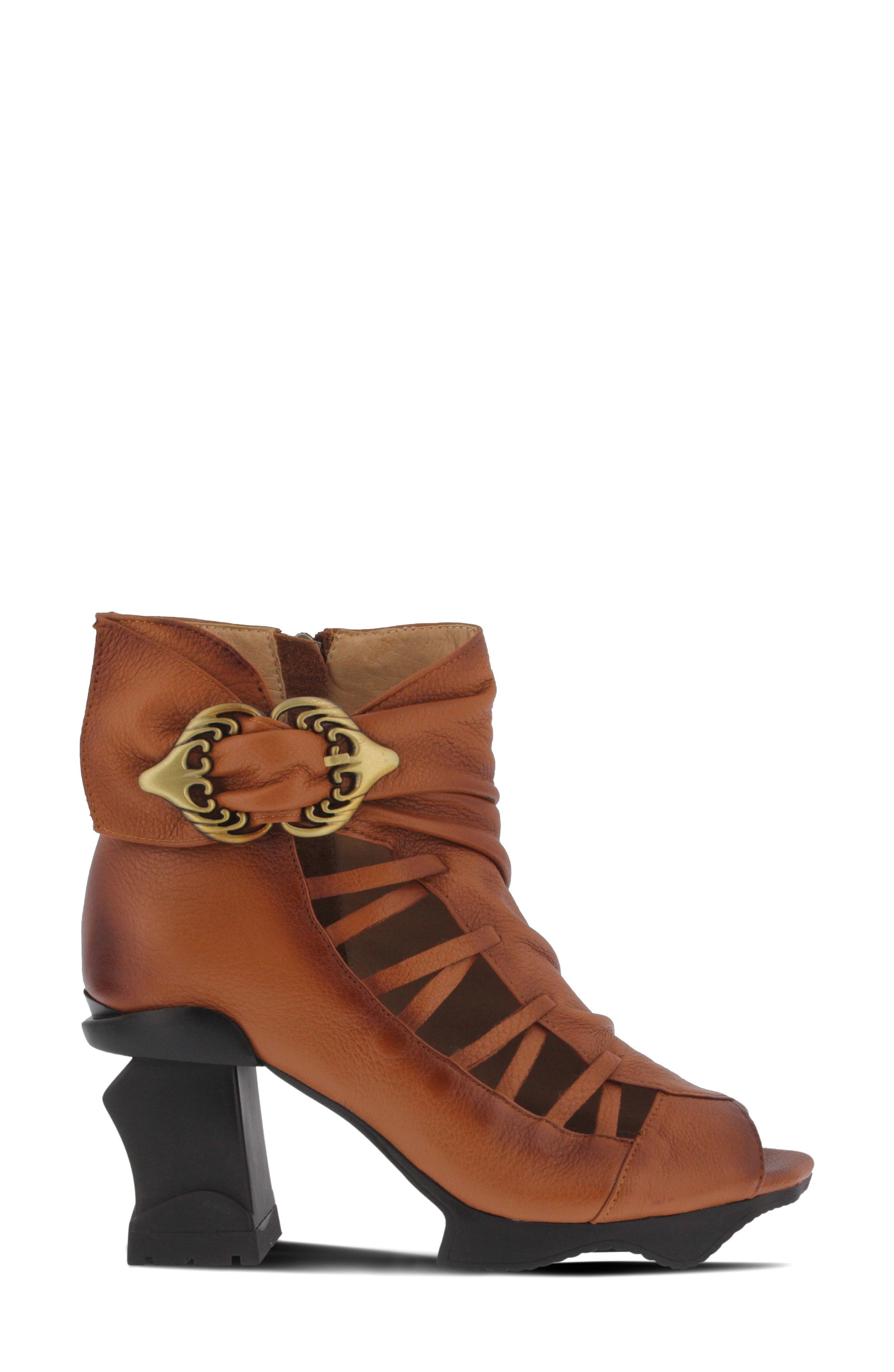 L'Artiste Nesgara Sandal, Alternate, color, CAMEL LEATHER