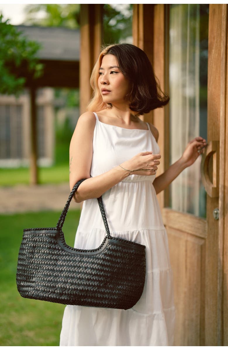 PINK HALEY Jolene Handwoven Leather Tote, Alternate, color,