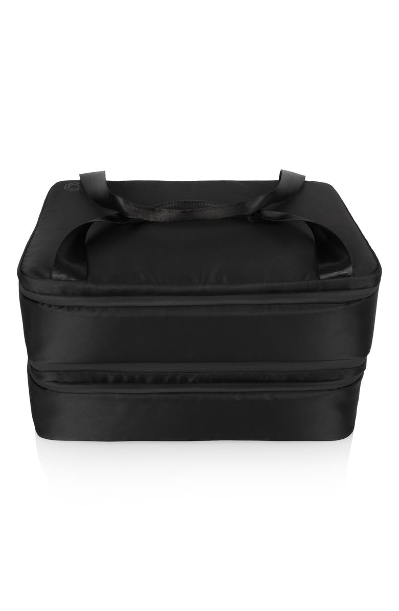 Picnic Time Double Decker Casserole Tote, Main, color, Black