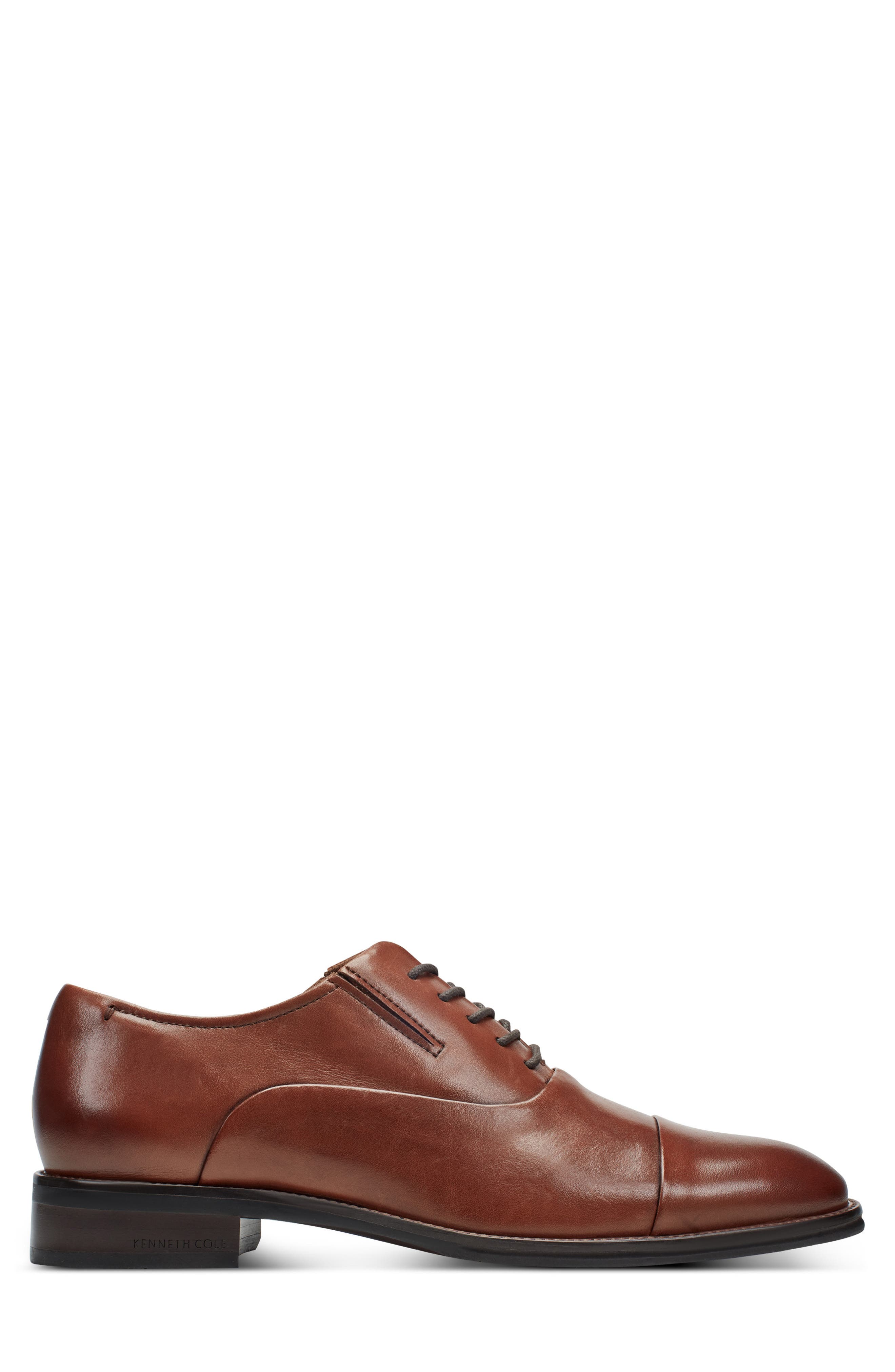Tully Cap Toe Oxford, Alternate, color, COGNAC/ DARK BROWN