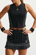 Nike Court Pointelle Mesh Performance Racerback Crop Tank