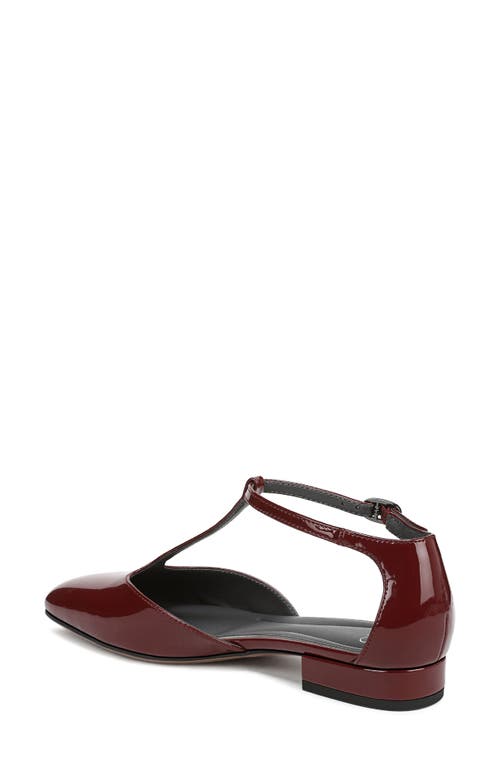 Sarto By Franco Sarto Delmira T-strap Flat In Burgundy