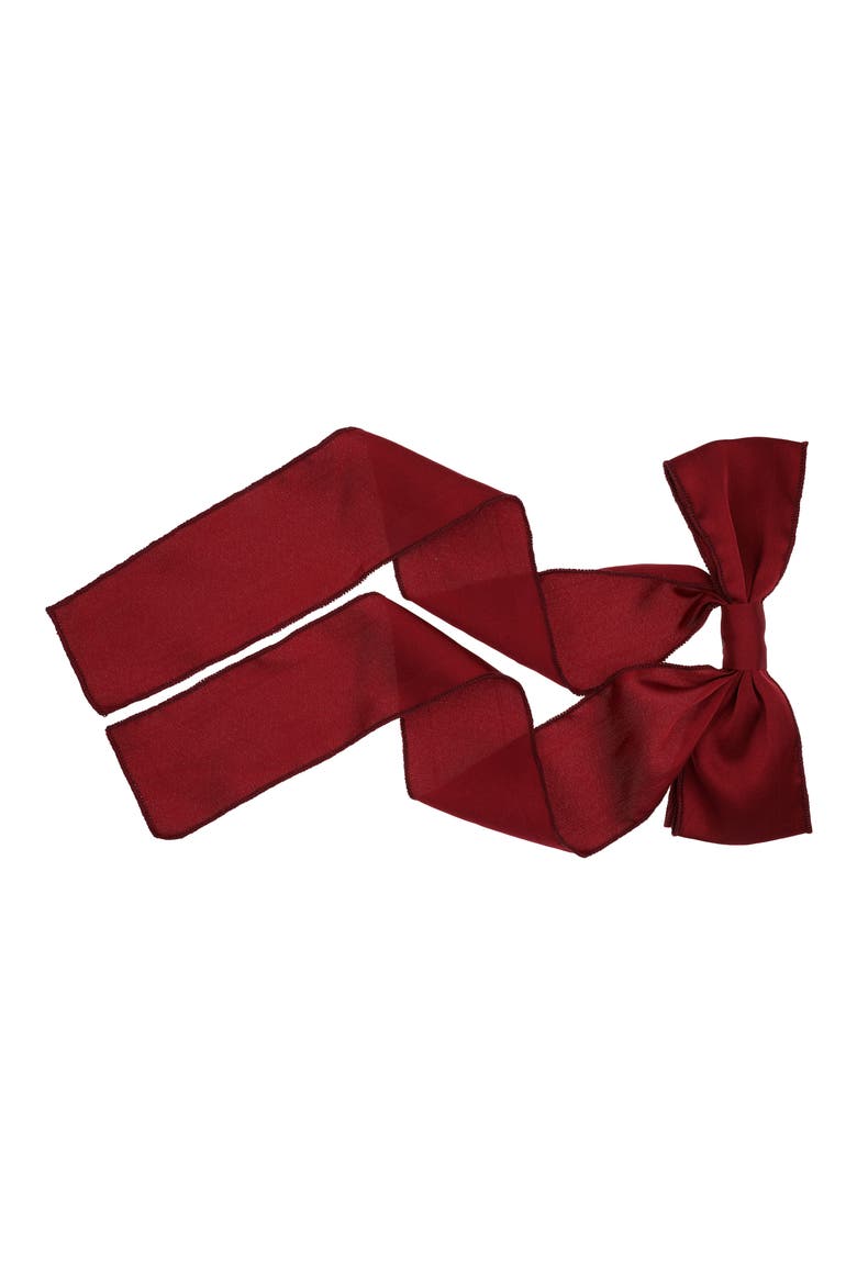 Ellie Bow Barrette, Main, color, RED