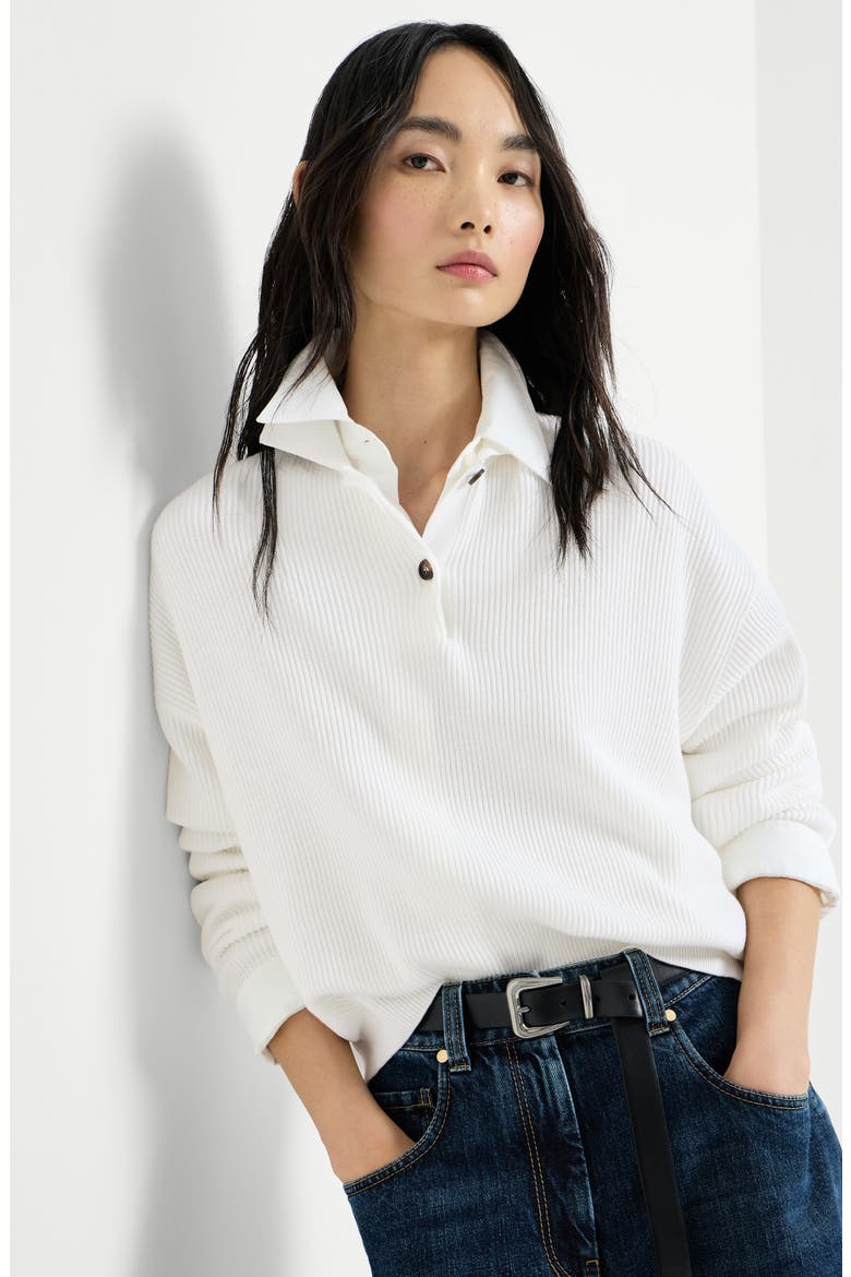 Polo-style sweater, Alternate, color, Panama