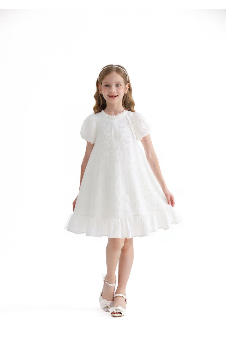 Sweet Cactus Boho Halter Dress, Alternate, color, White