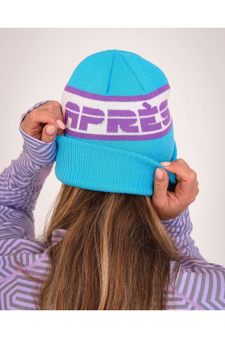 Après Beanie - Blue, Purple, White, Alternate, color, Blue, Purple, White