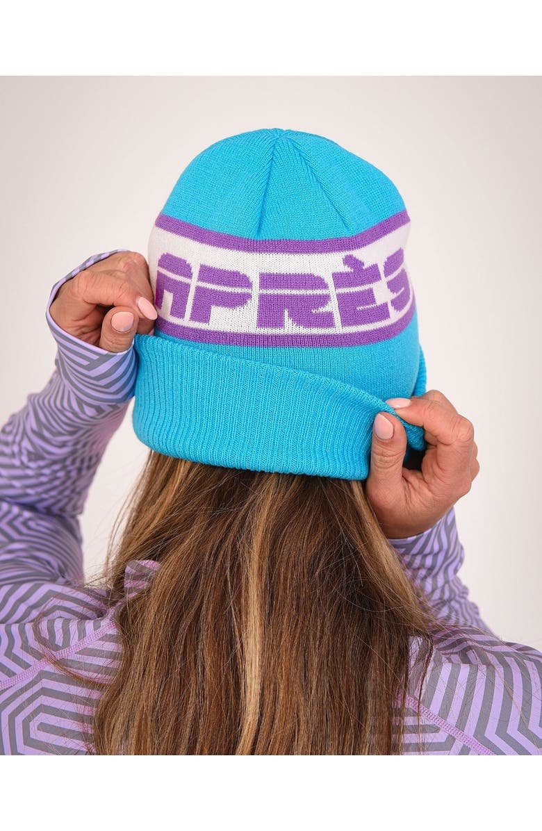 OOSC Après Beanie - Blue, Purple, White, Alternate, color, Blue, Purple, White