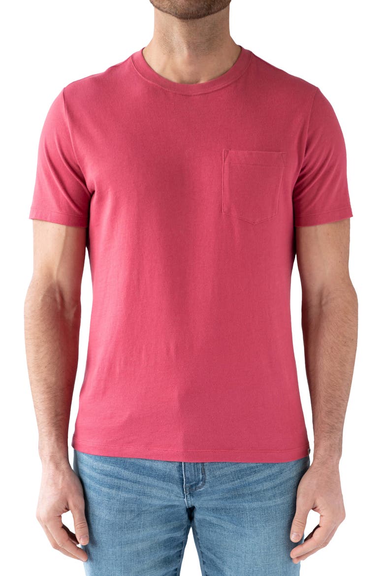 Men's Signature Pocket T-Shirt, Main, color, BRICK RED