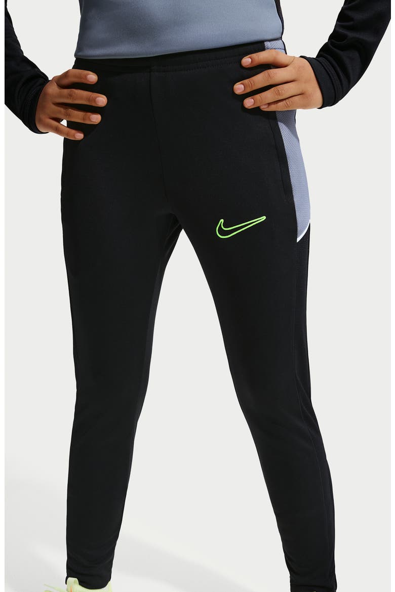 Kids' Academy Dri-FIT Soccer Pants, Alternate, color, BLACK/ GREY/ HOT PUNCH/ VOLT