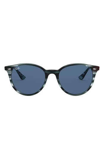 Ray Ban Ray-ban Phantos 53mm Round Sunglasses In Hava Blue
