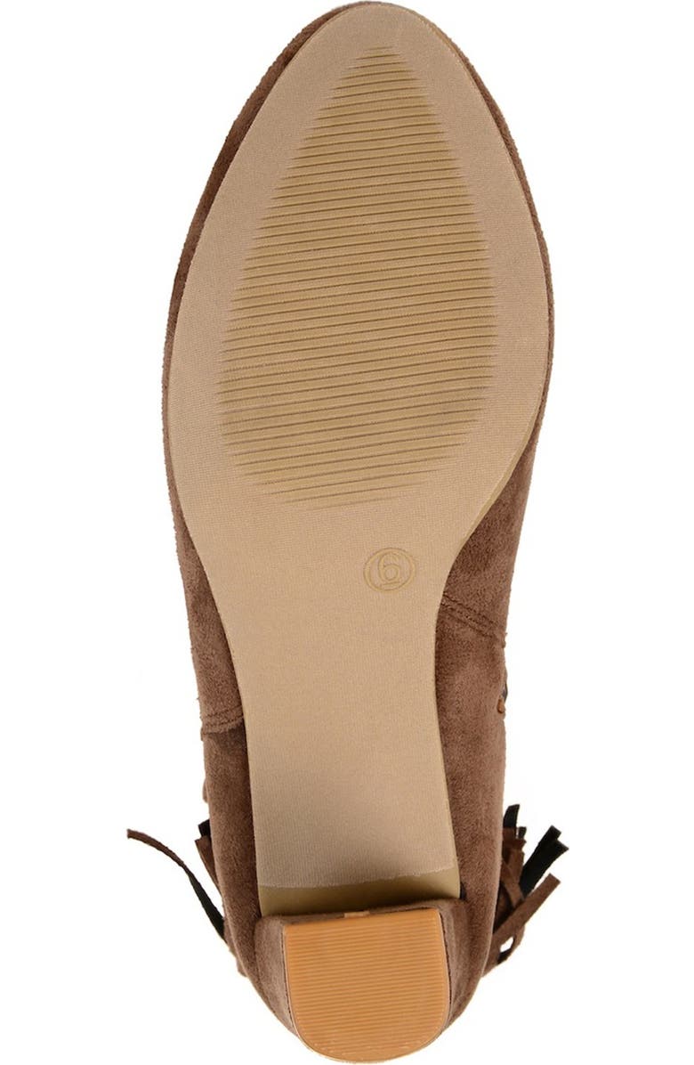 JOURNEE Zuri Tassel Ankle Bootie, Alternate, color, Taupe