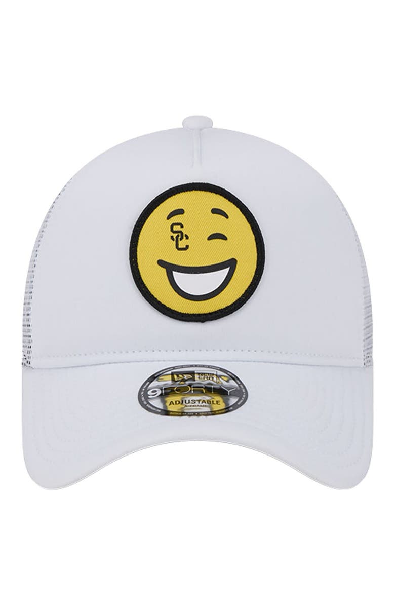 New Era Men's New Era White USC Trojans Wink Foam Trucker Adjustable Hat, Alternate, color, White