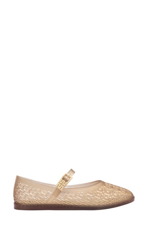 Melissa Harper Jelly Ballerina Flat In Clear Beige, Women's At Urban Outfitters In Clear Beige