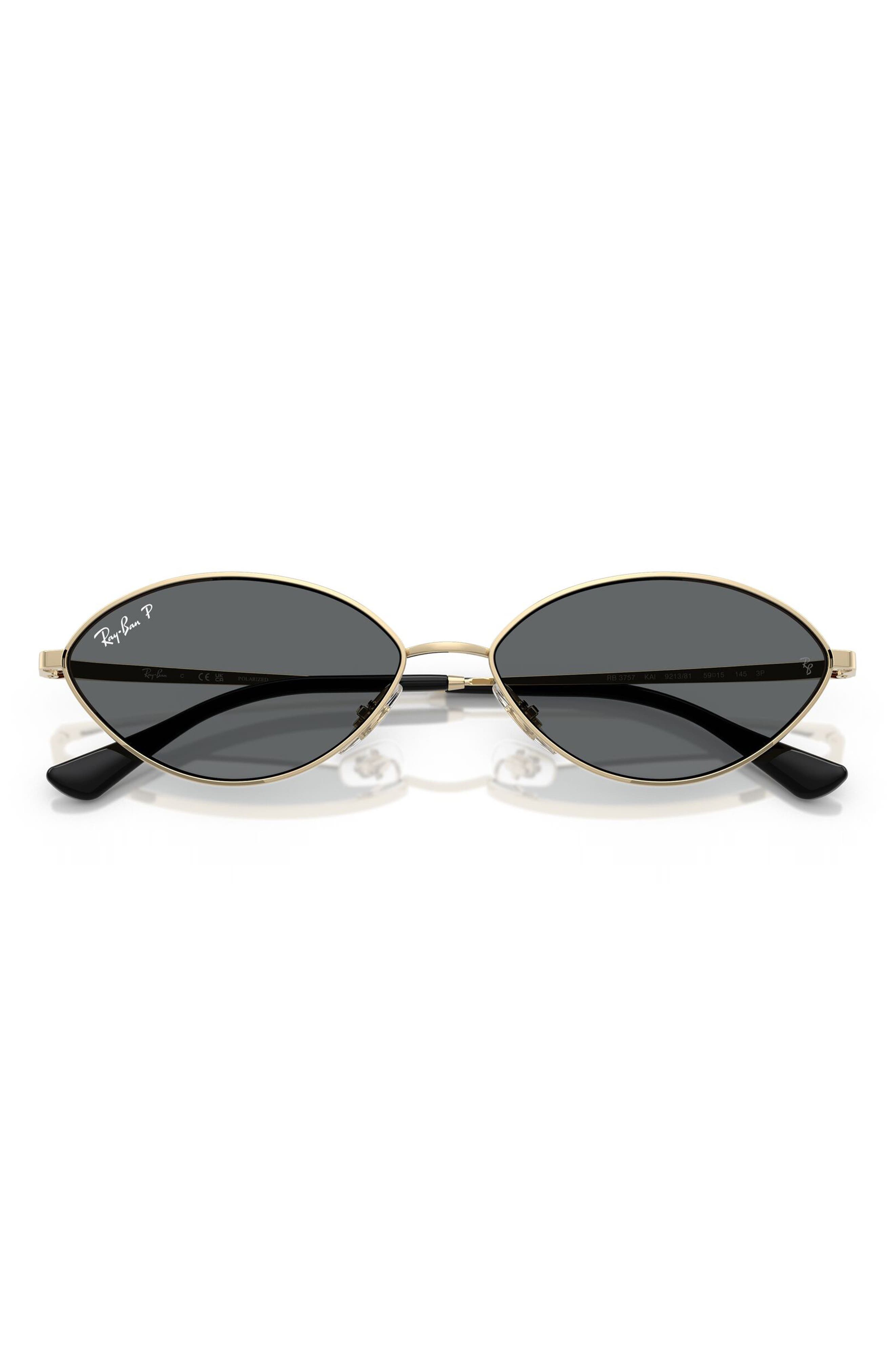 K　レイバン Ray-Ban Kai 59mm Polarized Oval Sunglasses | Nordstrom