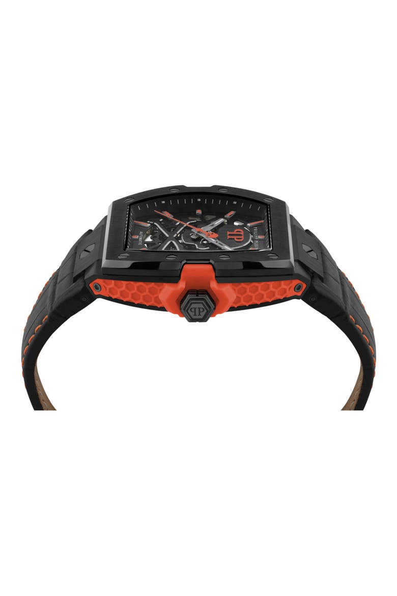 The Skeleton 2.0 Watch, 44mm, Alternate, color, BLACK