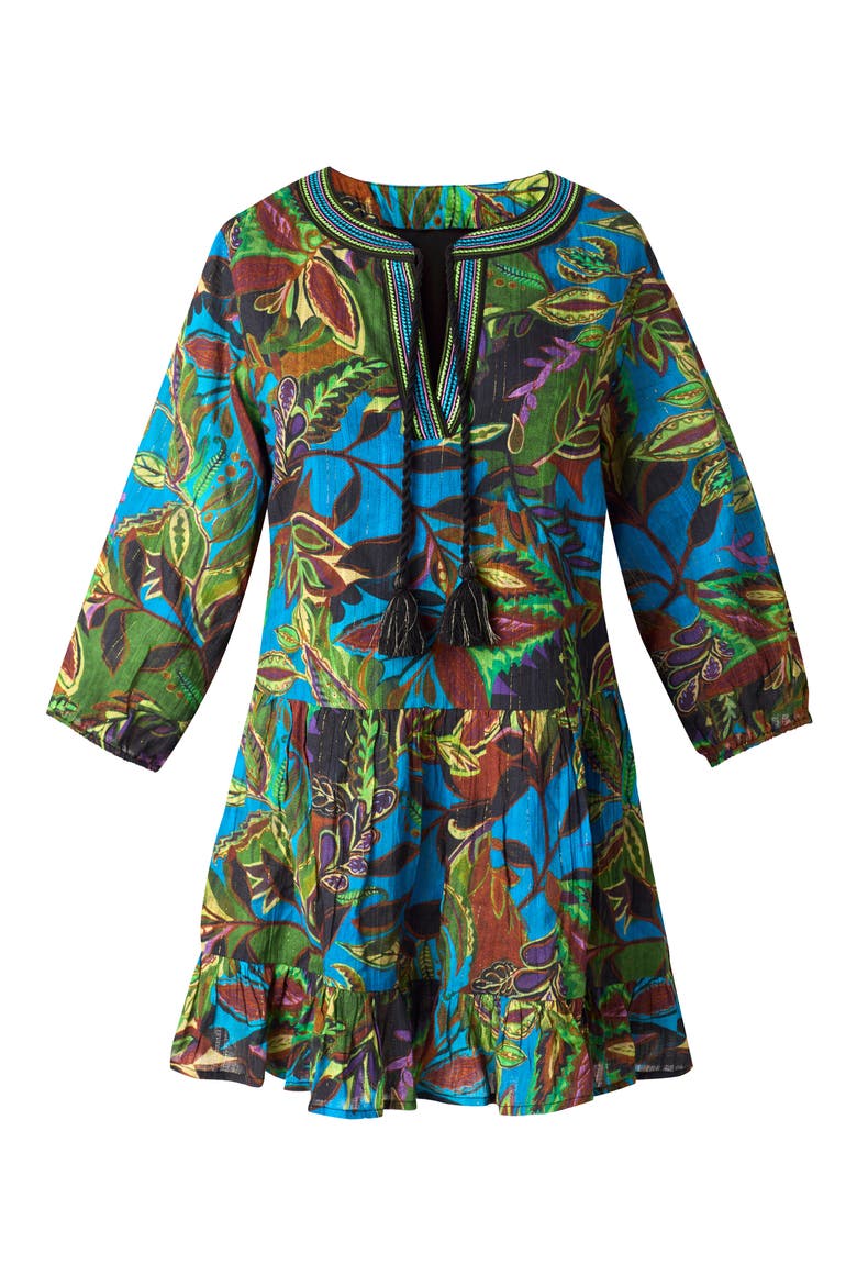 Amazonia Cover-Up Dress, Alternate, color, BLUE MULTI