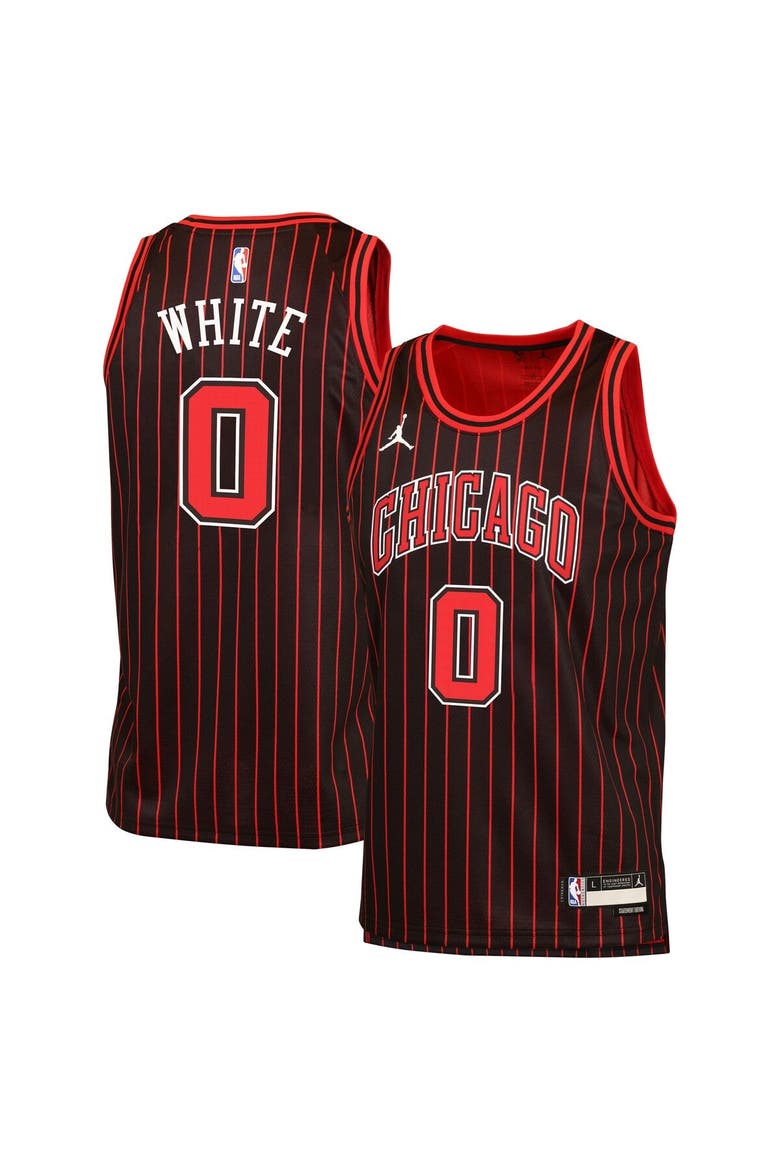 Youth Jordan Brand Coby White Black Chicago Bulls Swingman Jersey - Statement Edition, Main, color, Black