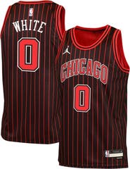 Jordan Brand Youth Jordan Brand Coby White Black Chicago Bulls Swingman Jersey - Statement Edition