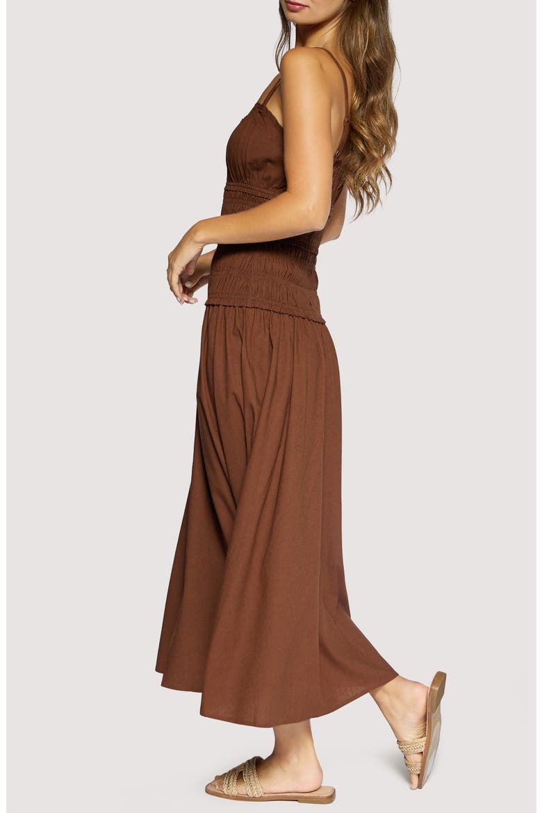 Inez Maxi Dress, Alternate, color, BROWN