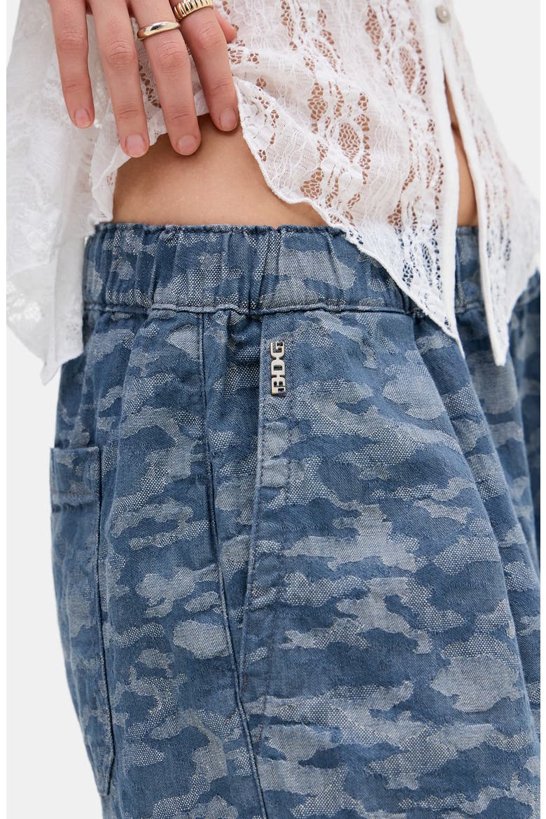Bobbi Camo Wide Leg Pants, Alternate, color, DENIM