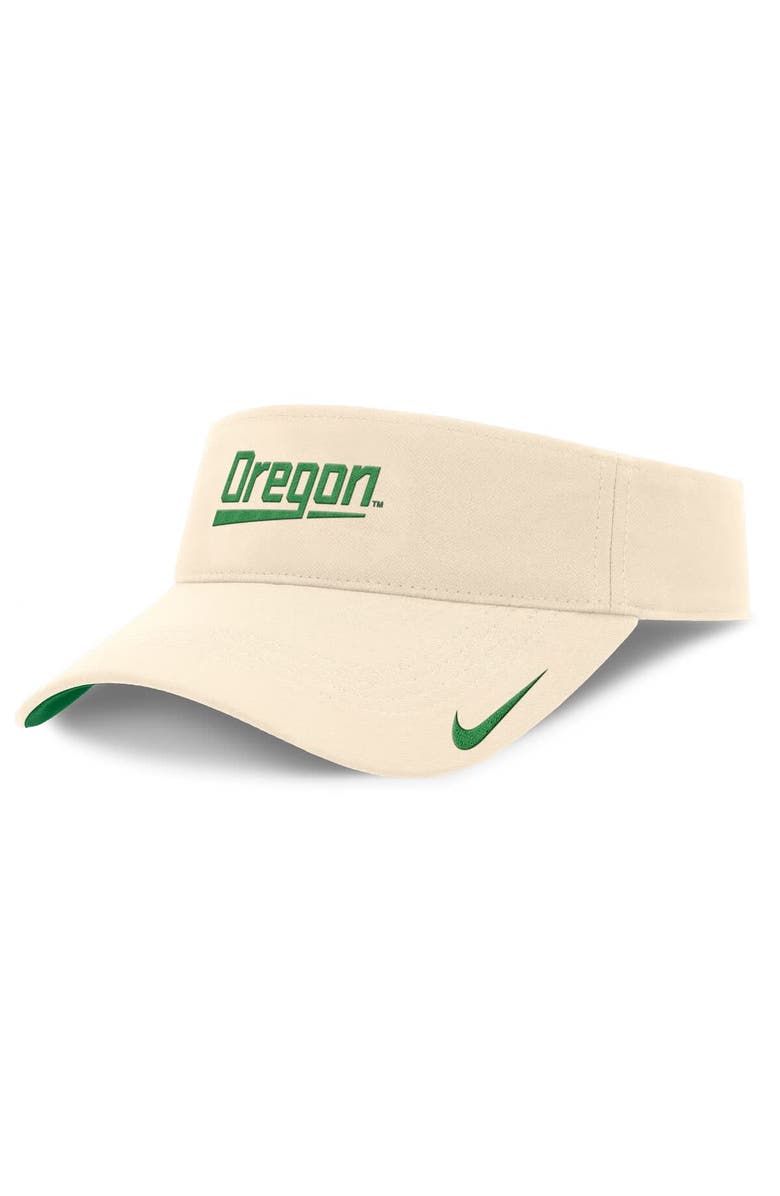 Nike Men's Nike Natural Oregon Ducks Primetime Ace Adjustable Visor, Alternate, color, 