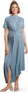 Nom Maternity Talia Maternity Twist Dress