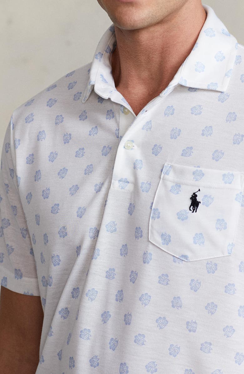 Polo Ralph Lauren Floral Print Performance Jersey Polo, Alternate, color, 