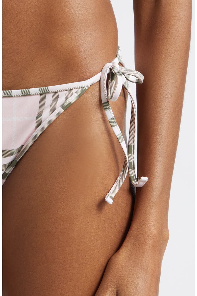 Sadie Check String Bikini Bottoms, Alternate, color, MALLOW PINK IP CHECK