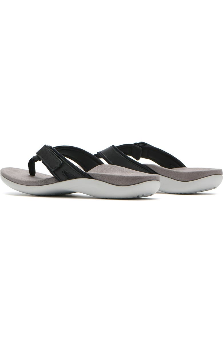 ABEO Oasis Sport Flip Flop, Alternate, color, Black - Regular