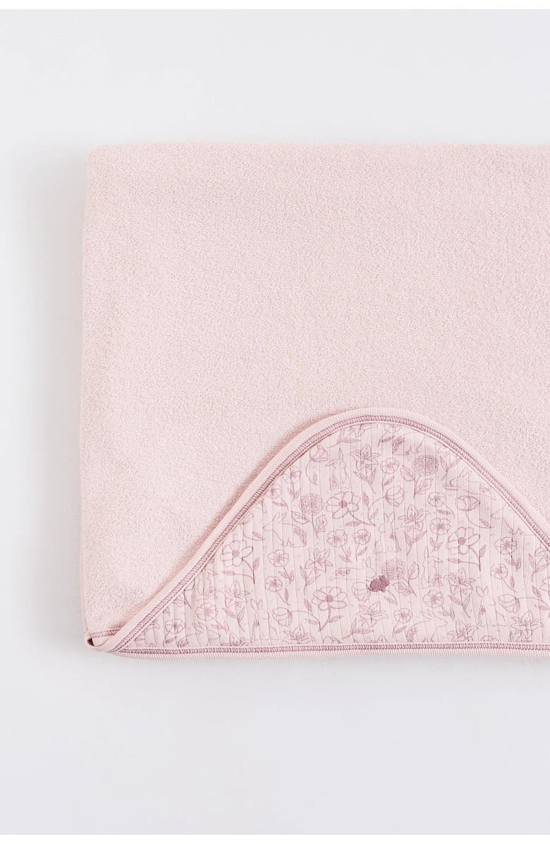 Babycottons Penny Large Hooded Towel, Alternate, color, Pink