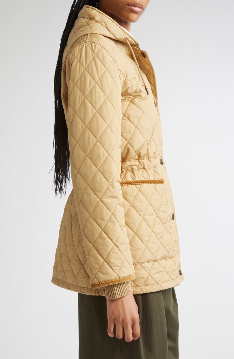 Burberry Water Repellent Quilted Nylon Parka, Alternate, color, 