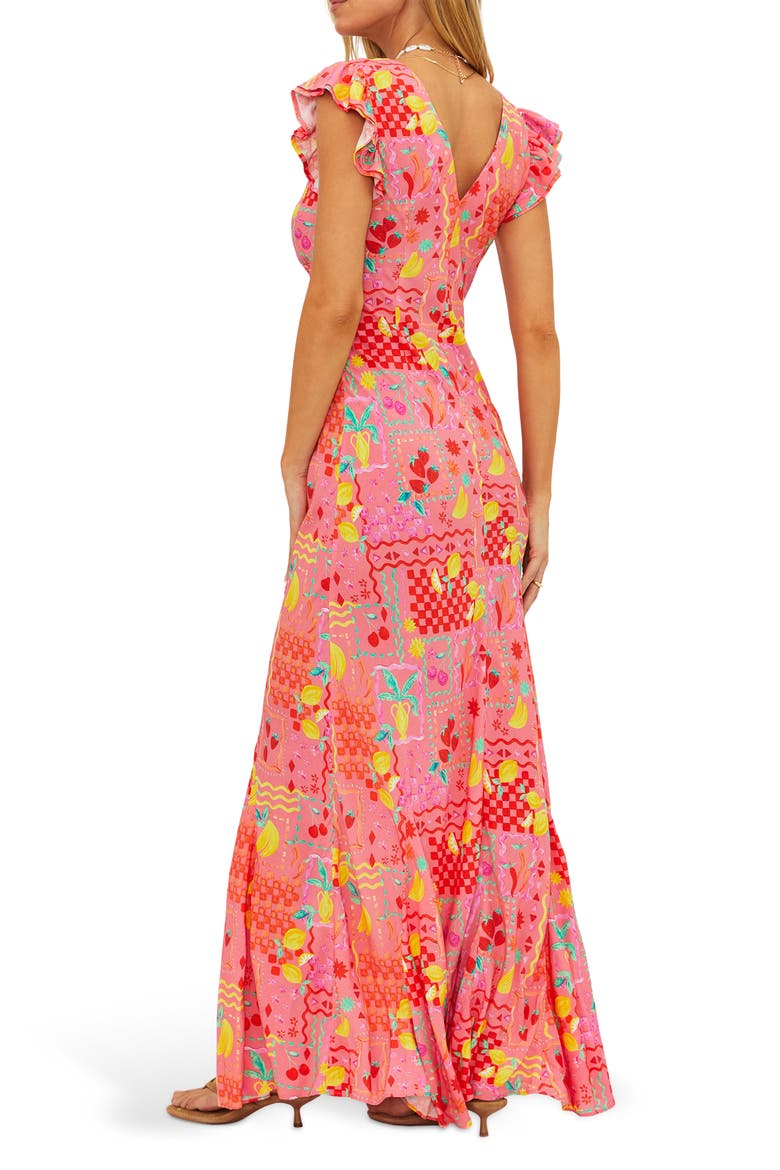 Elodie Maxi Cover-Up Dress, Alternate, color, PASSION FRUIT