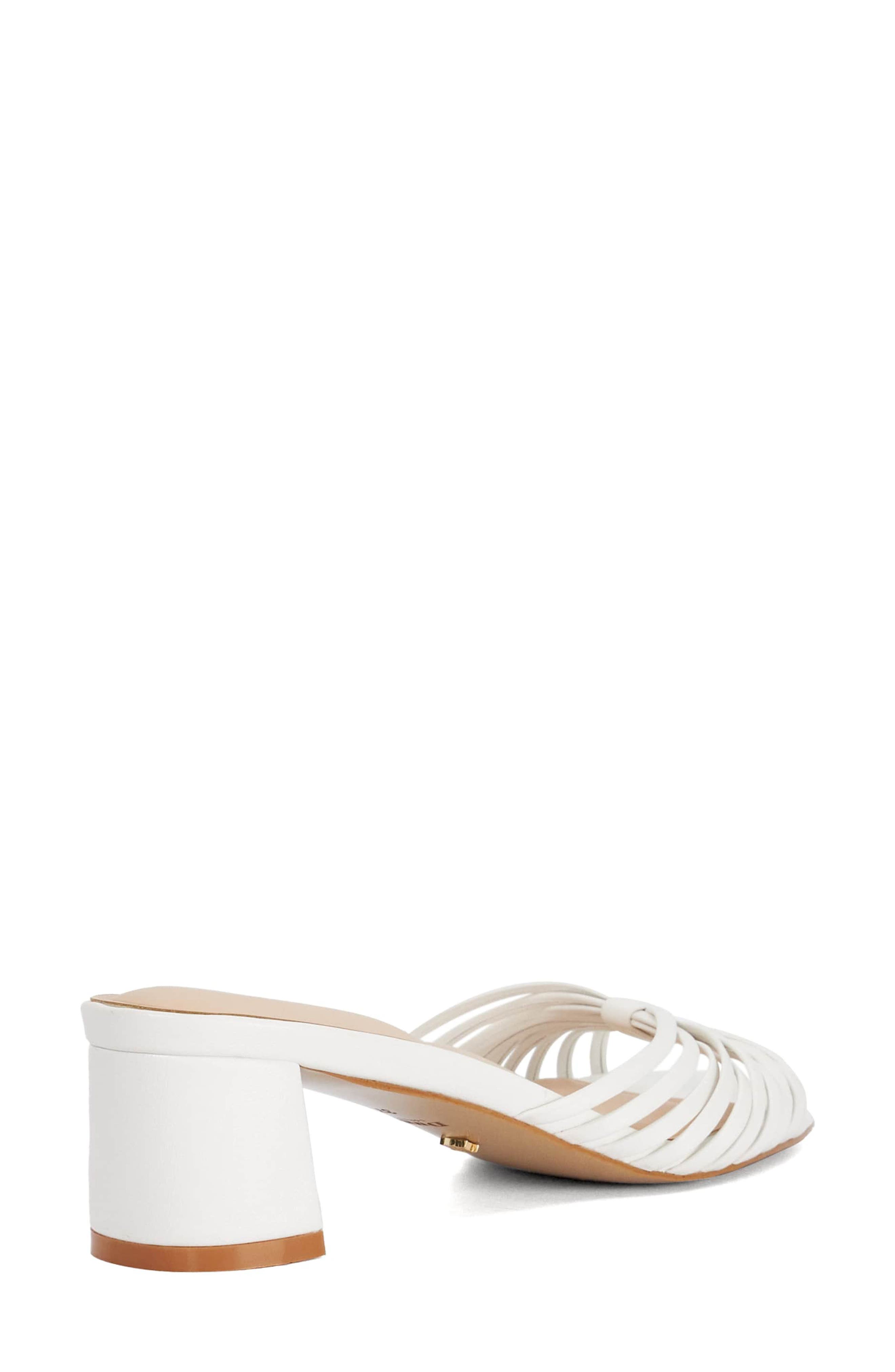Dune London Maggie Sandal, Alternate, color, White
