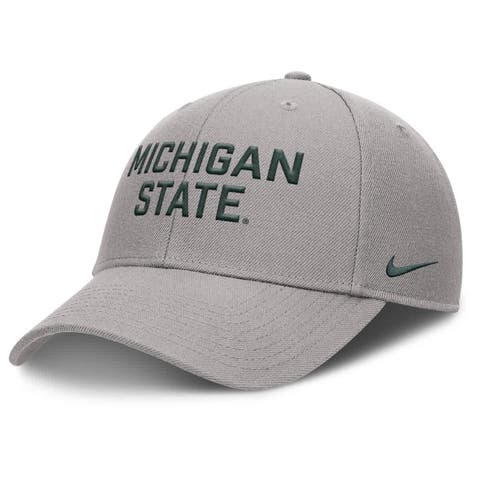 Men's Nike  Gray Michigan State Spartans Rise Practice Adjustable Hat