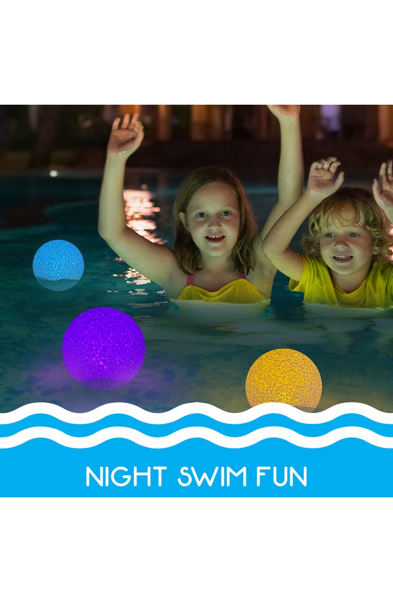 RIPPLE Led Glitter Globe, 3" Colorchanging Pool Light, Alternate, color, 