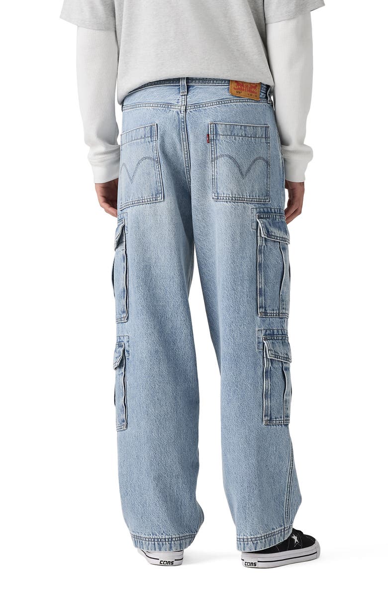 Levi's 578<sup>™</sup> Baggy Cargo Jeans, Alternate, color, Joyful Clouds