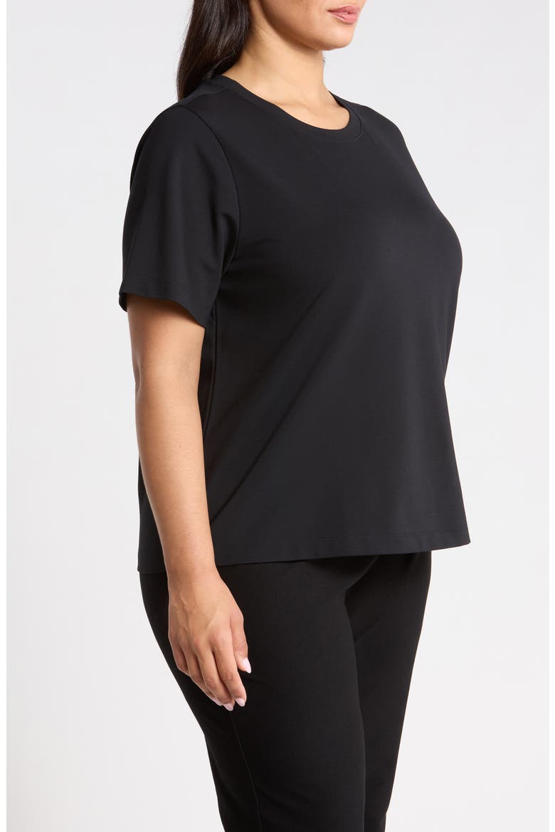 Crewneck Relaxed T-shirt, Alternate, color, BLACK