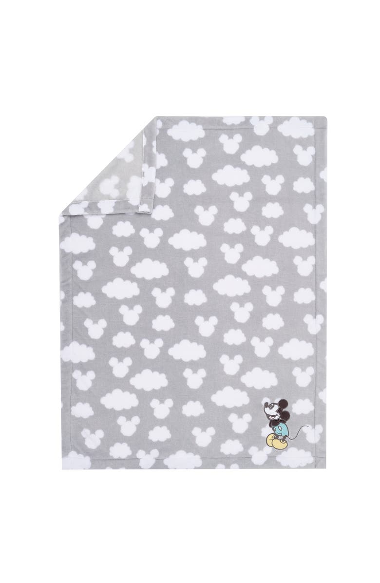 Lambs & Ivy Disney Baby Moonlight Mickey Mouse Soft Fleece Baby Blanket, Alternate, color, 