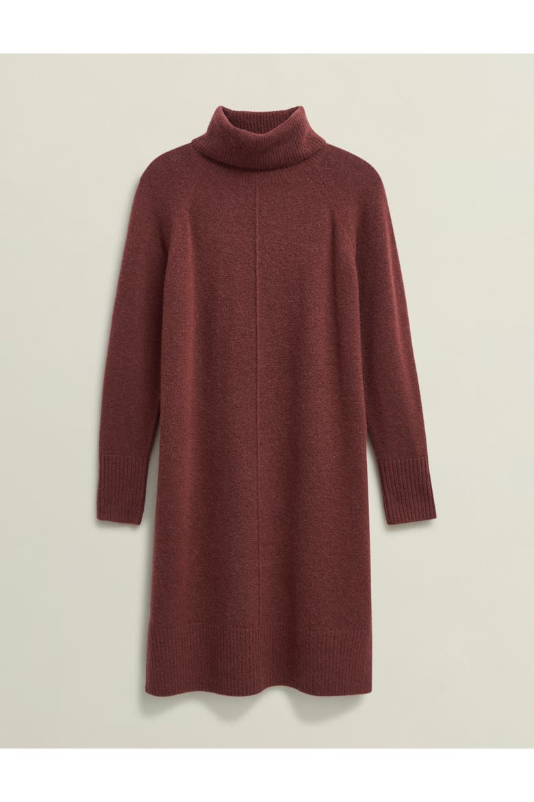 Nessa Knitted Dress, Alternate, color, Cinnamon Brown