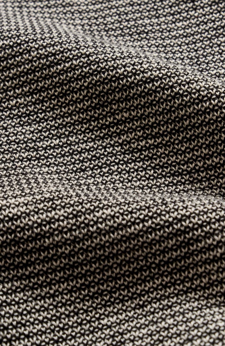 Billy Reid Tuck Stripe Crewneck Sweater, Alternate, color, Black