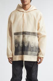 Rick Owens Temple Graphic Nylon Stretch Canvas Tour Jacket